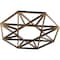 Ekena Millwork Guardian Architectural Grade PVC Pierced Ceiling Medallion, Antiqued Bronze, 34"OD x 13 1/4"ID x 1"P CMPP34GDABZ - alternate 2